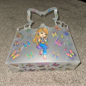 Lisa Frank Swinging on Swing with Butterflies & Music Notes Design Clear Handbag